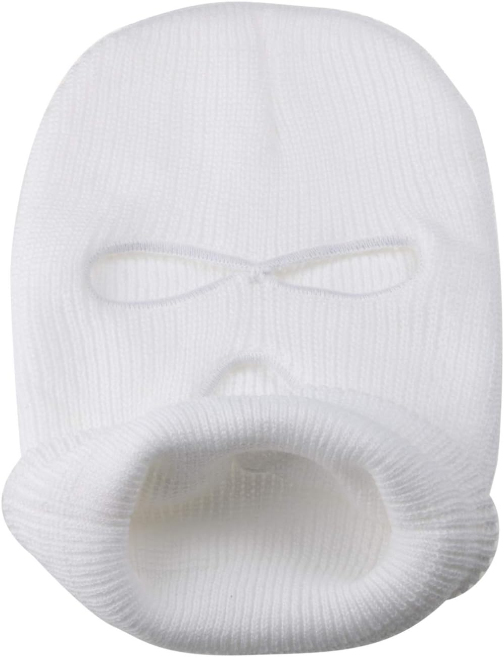 "N/A" 3 Hole Warm Soft Motorcycle Winter Full Face Cover Knit Ski Mask for Outdoor Sports - Orange image number 2