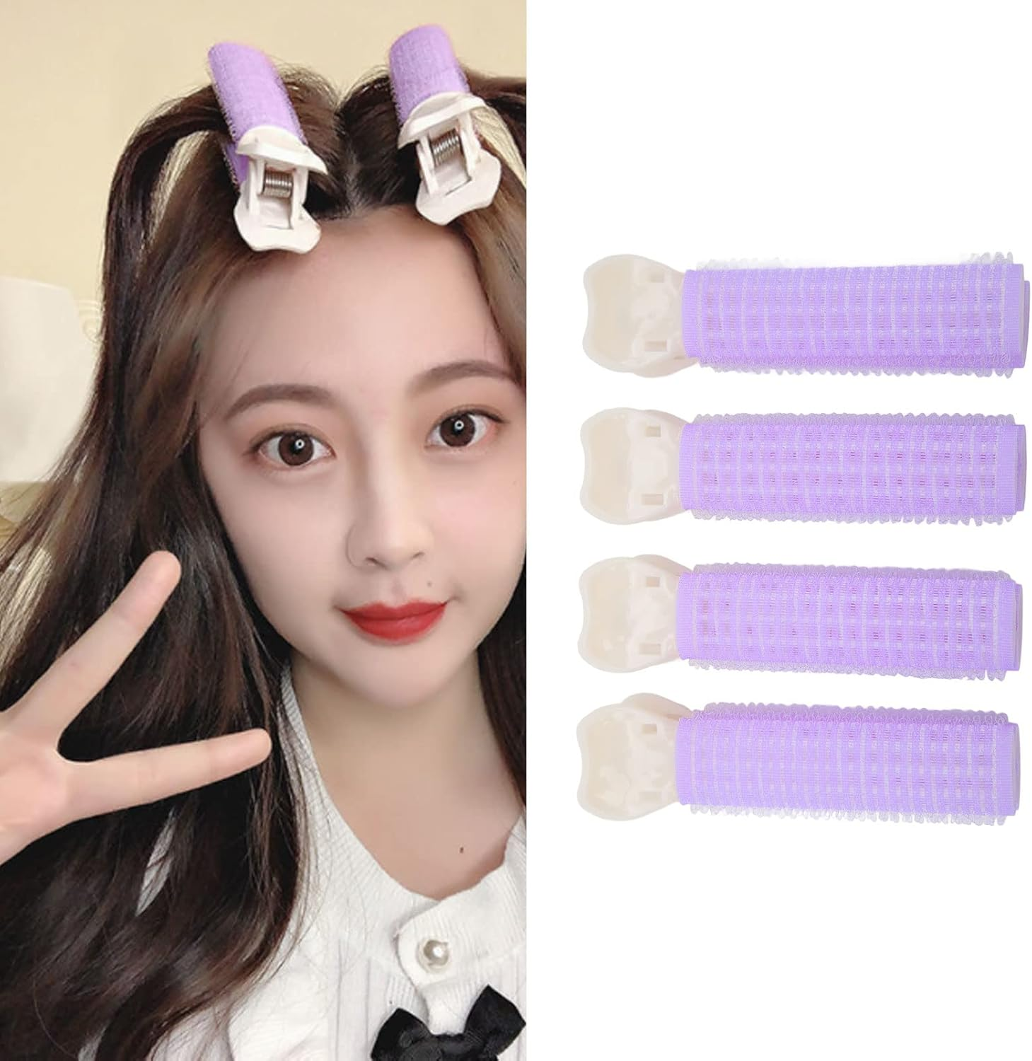 Pack of 4 Hair Root Clips for Women, Voluminous Hair Clips, Volume Clips for Roots, Curler Clips, Voluminous Hair Clips for Daily Use, Women and Girls image number 6