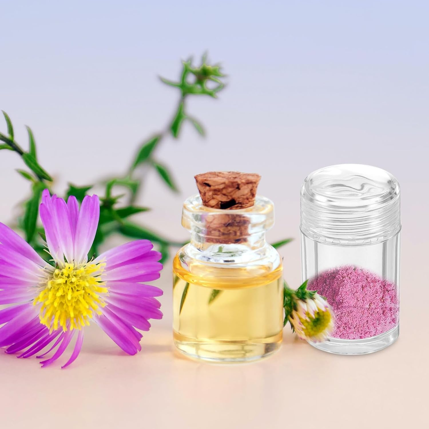 6Pcs 10Ml Plastic Loose Powder Bottles with Flip Cap, Sifter Inserts (12-Hole, 3-Hole, Single-Hole) for Travel Cosmetics and Glitter Powder Storage image number 1