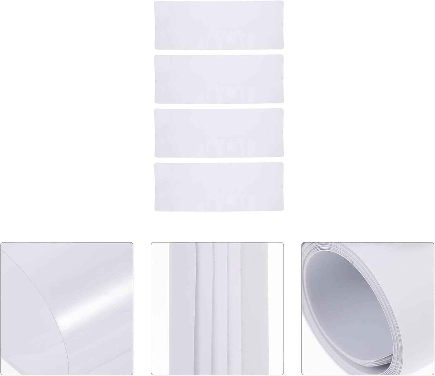 Mipcase Cat Scratch Furniture Protector : 4 Pcs Plastic Couch Protector from Cat Claws Self-Adhesive Kitten Scratch Pad for Home, 18.86X5.50X0.04Inch (White) image number 4