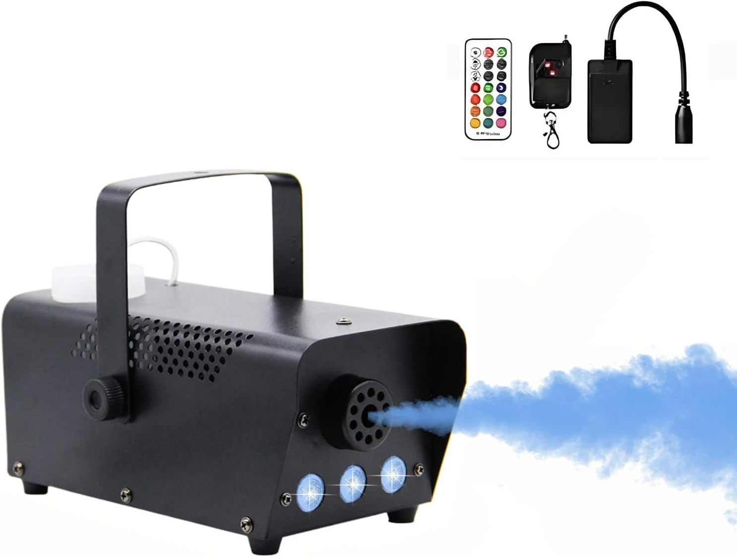 Fog Machine with Lights - 3 Stage LED Lights with 12 Colors & Strobe Effect for Party Wedding Holiday Christmas - 500W Upgraded Remote Portable Smoke Machine image number 2