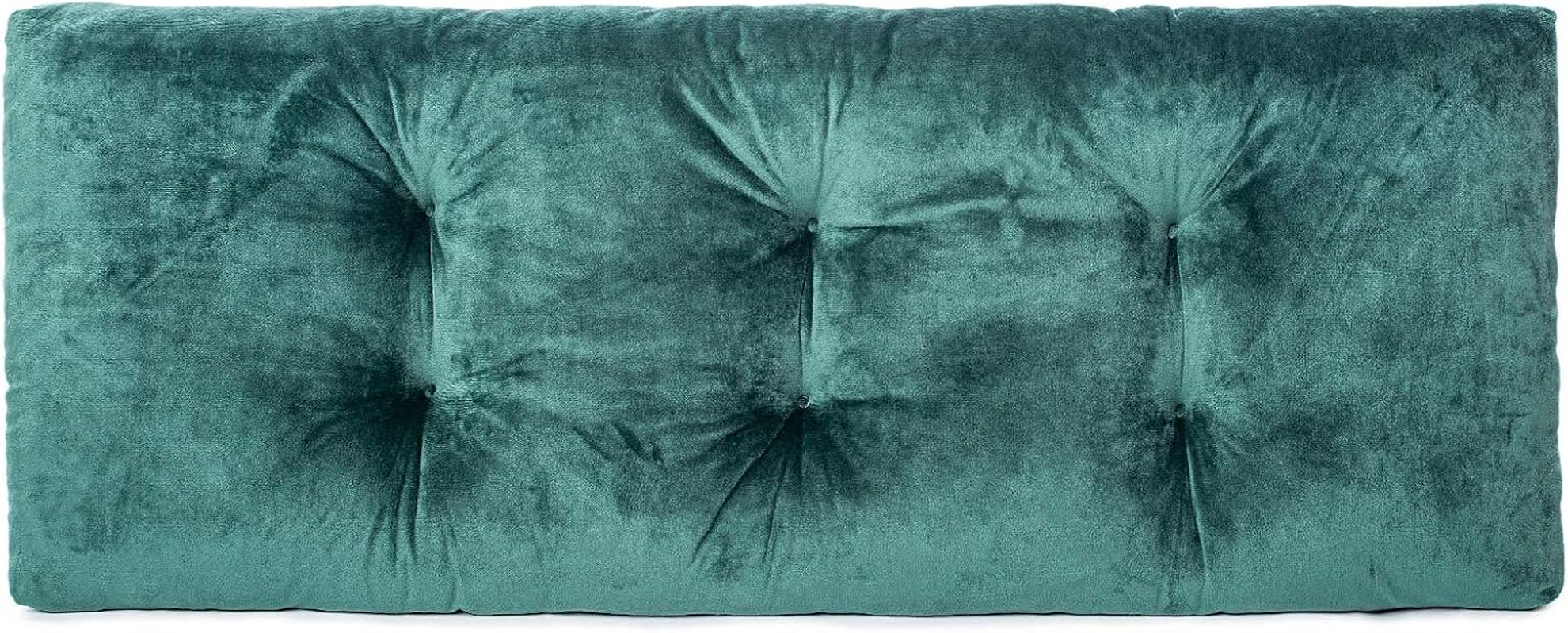 Bench Cushion, Non-Slip Tufted Bench Cushions for Swing, Shoe Storage, Window Seat (36"X14", Dark Green)