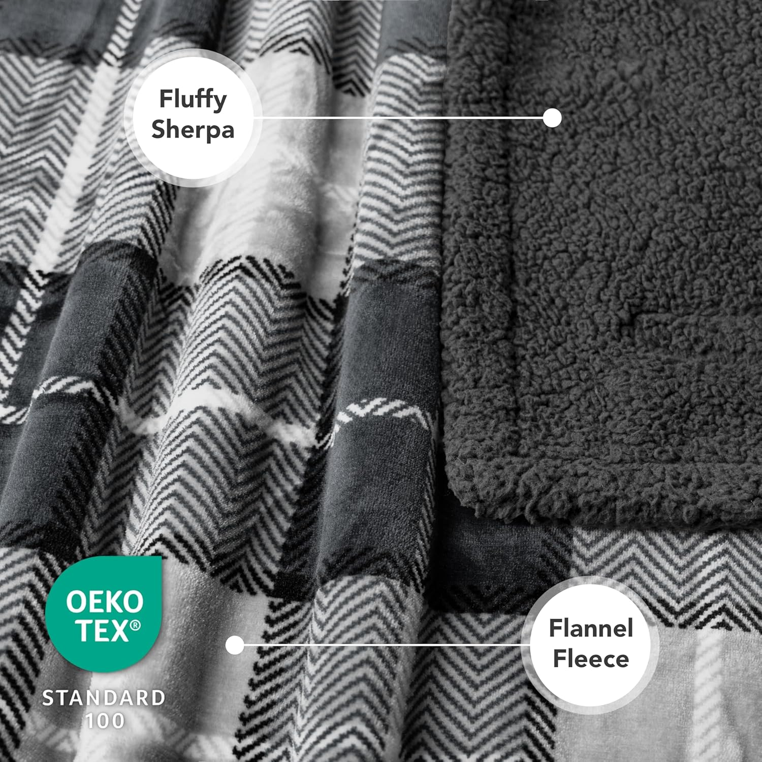 Petami Premium Pet Blanket for Dog, Puppy | Plush Pet Fleece Plaid Throw for Medium & Large Dogs | Super Soft, Reversible, Warm, Sherpa Microfiber Cat Blanket | 60 X 40 Inches image number 3