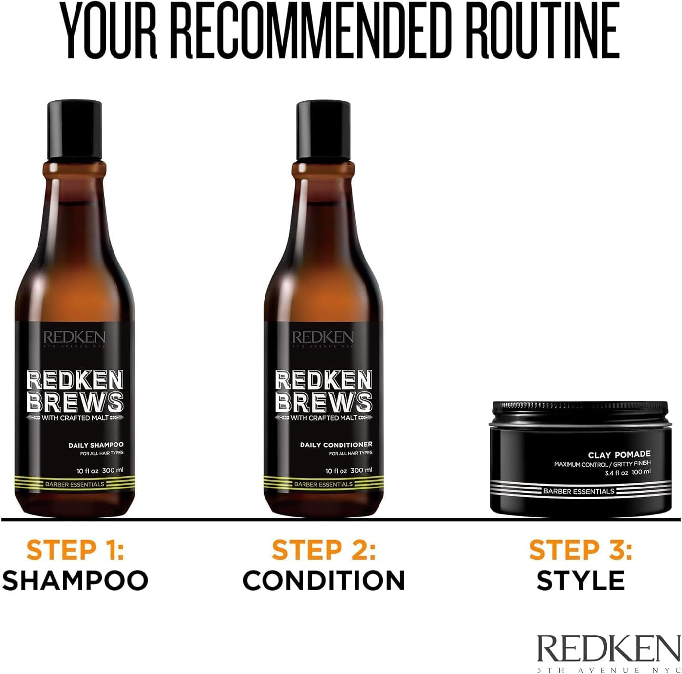 Brews Daily Shampoo by Redken for Men - 10 Oz Shampoo image number 5
