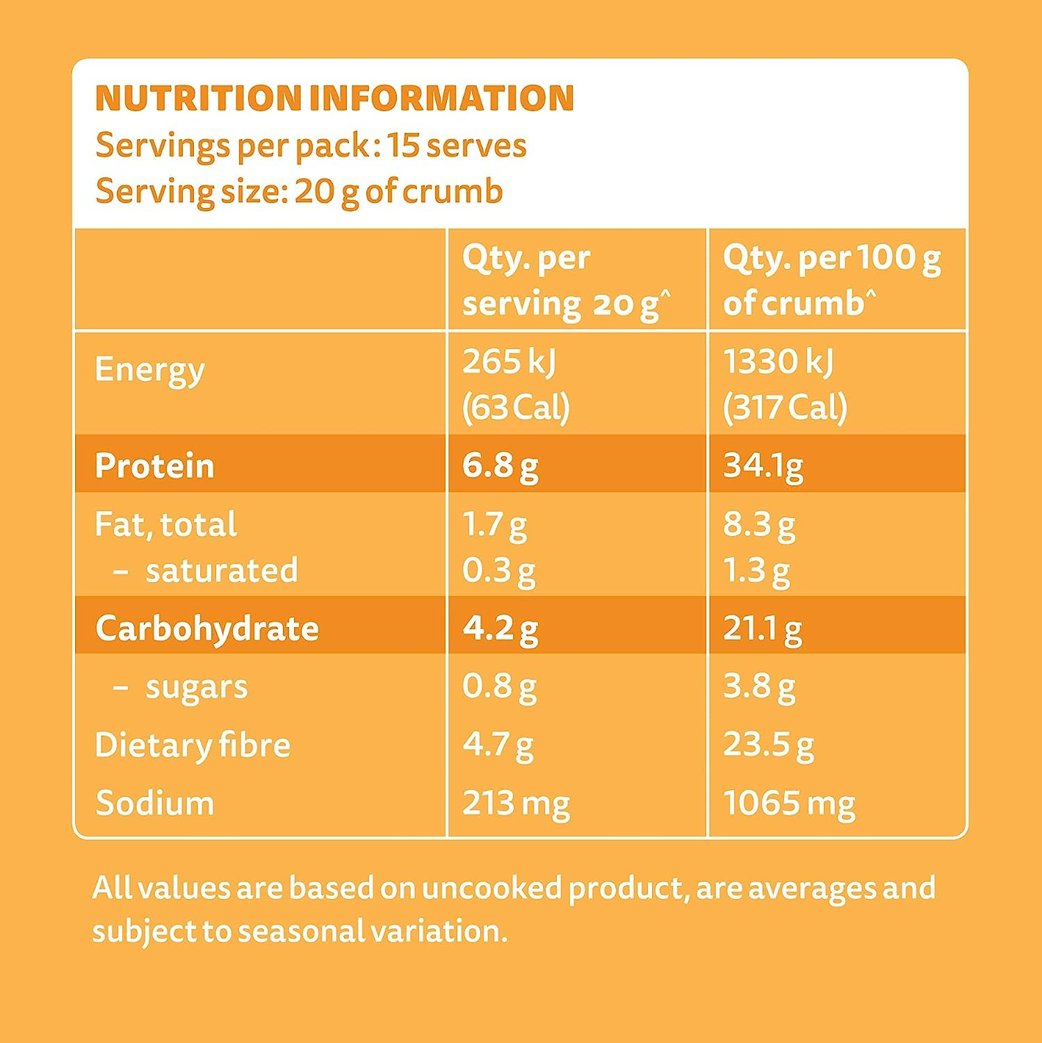 Pbco. Low Carb Crumb Original - 300G image number 3
