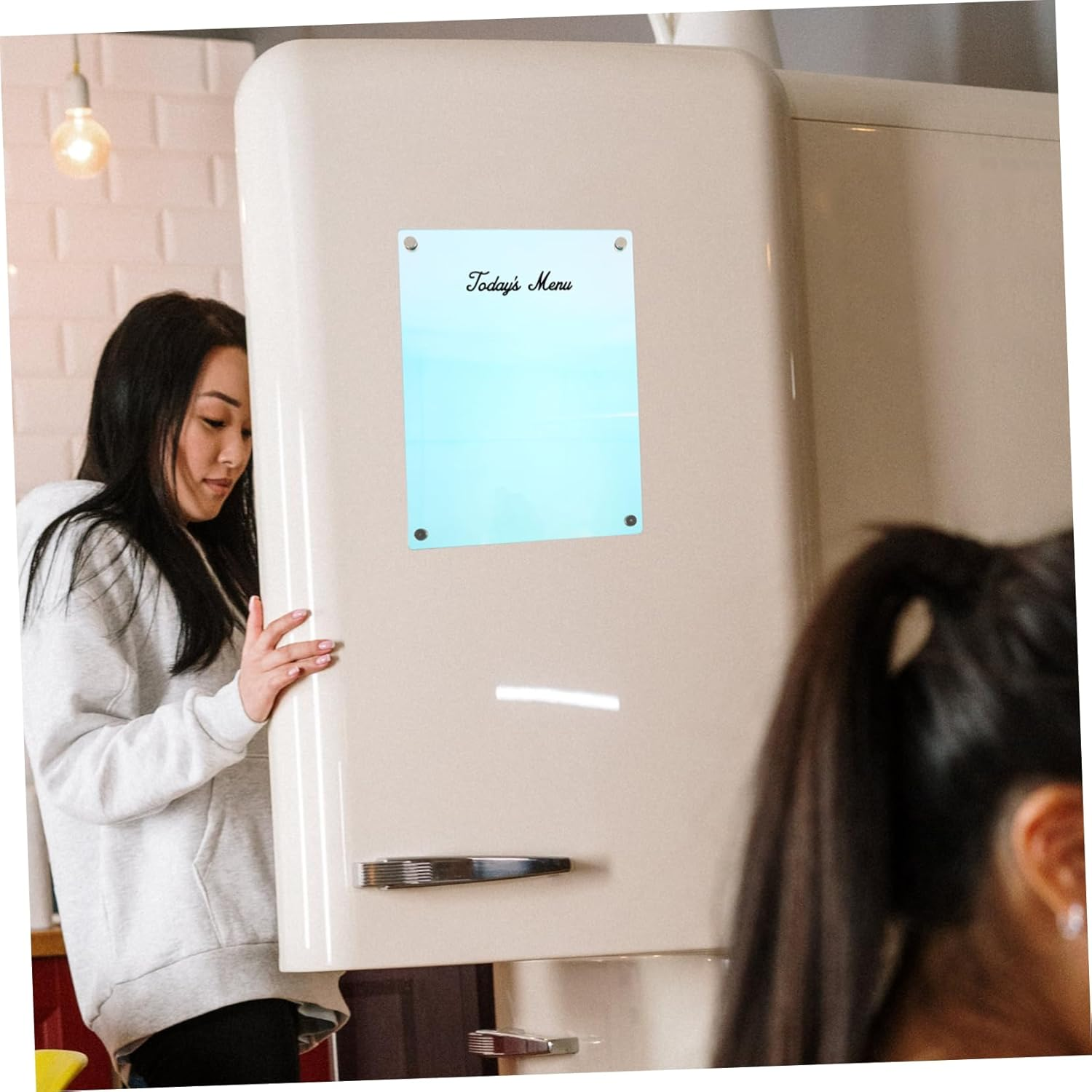 Operitacx Magnetic Reminder Board Refrigerator Writing Board Blank Acrylic Memo Planner image number 4