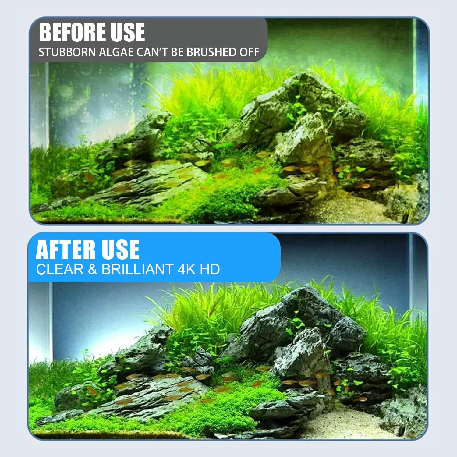 Magnetic Aquarium Fish Tank Glass Algae Scrapers Glass Cleaner Scrubber Clean Brush [Floating,Scratch-Free,Non-Slip,Magnetizing]Bestie of Aquarium image number 6