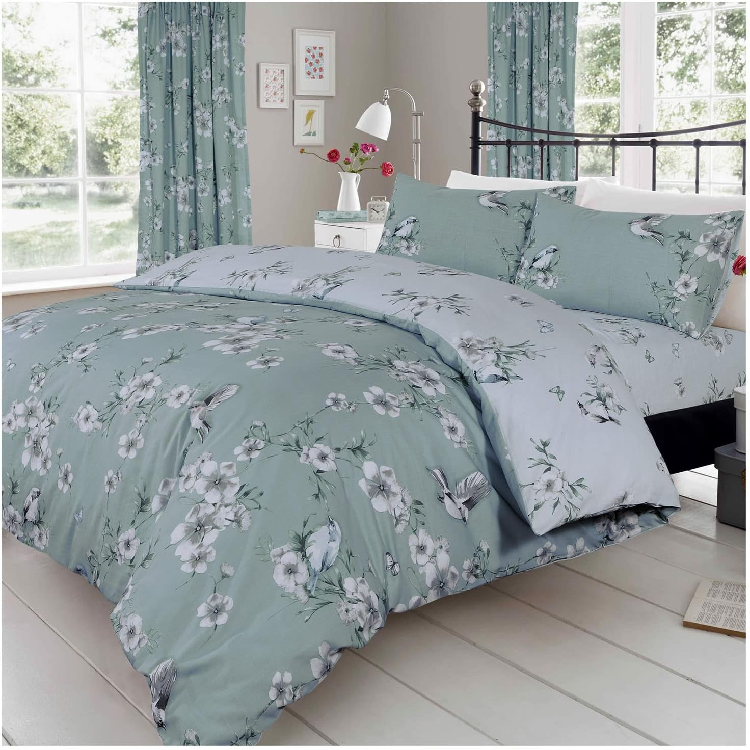 GC GAVENO CAVAILIA Single Duvet Cover Set | Flower Bedding & Linen Polycotton | Pink
