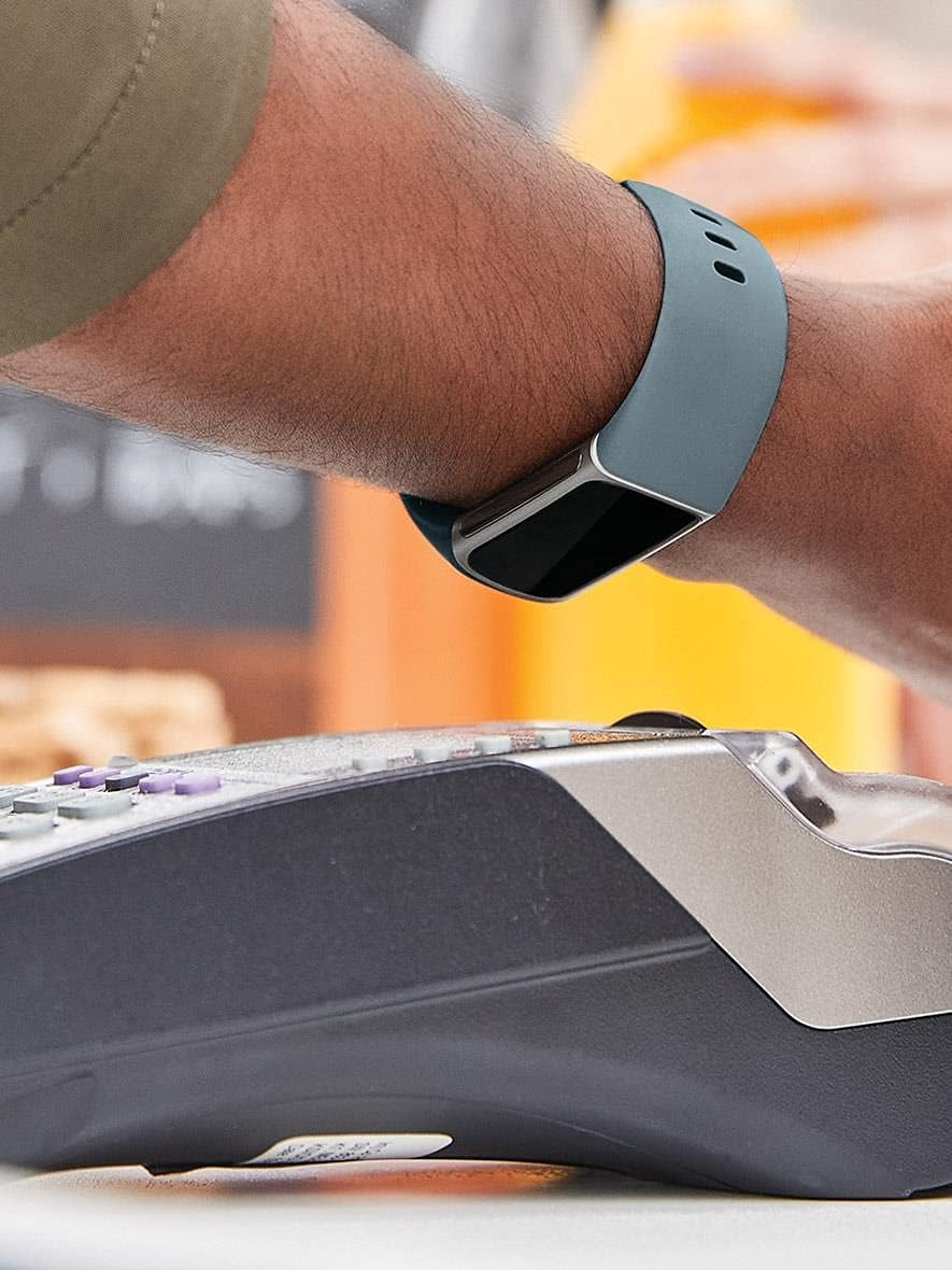 Fitbit Charge 5 + Fitbit Premium Advanced Health and Fitness Tracker with EDA and Stress Management Tools, Temperature Tracking and Heart Health Insights - Steel Blue/Platinum Stainless Steel image number 2