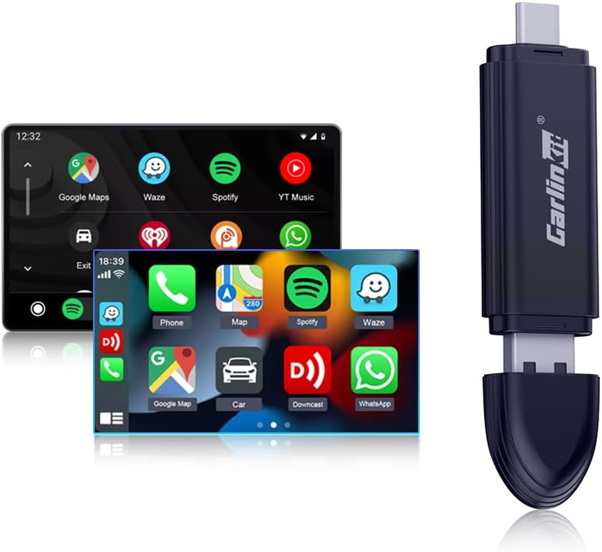 Carlinkit MINI5 PRO 2 in 1 Wireless Carplay/Android Auto Adapter, Wireless CP&AA Adapter, OTA Upgrade, USB-A/USB-C Plug, Wireless Dongle Fit for Factory Wired Carplay/Android Auto Cars 2016+ image number 3