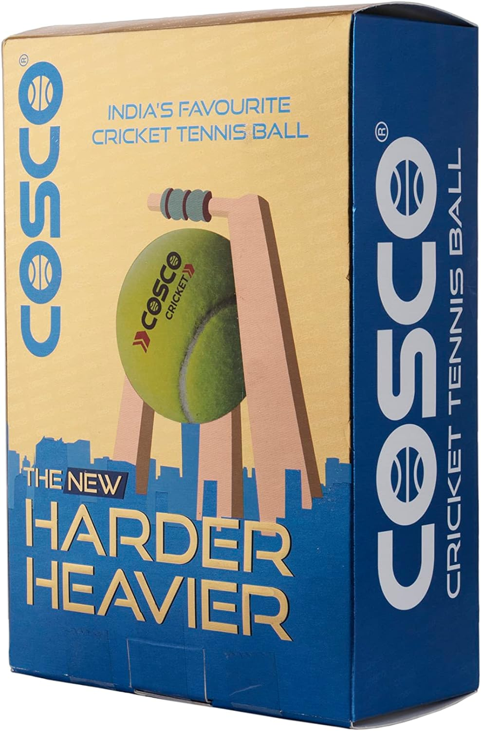 Cosco Light Cricket Tennis Ball (Pack of 6) Outer Material: Rubber, Color: Green, Standard Size image number 5