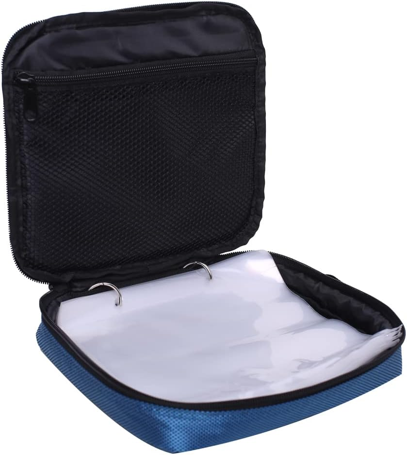 Raprance Fishing Lure Bag Baits Tackle Binder Organizer Storage Plastic Bag（Orange）