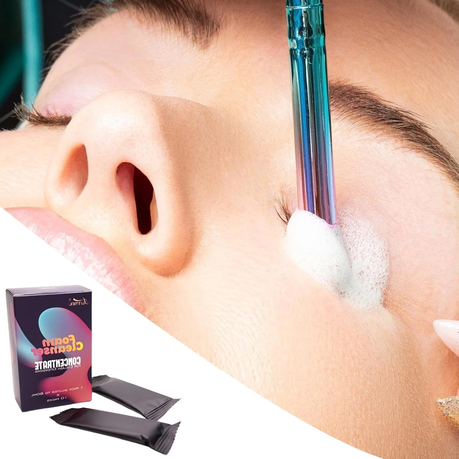 Prolong Lash Cleanser - 1:60 Concentrate Lash Cleanser, Foaming Lash Shampoo, Professional Non-Irritating Lash Wash for Lash Extensions, Salon Home Lash Care Maijia image number 5