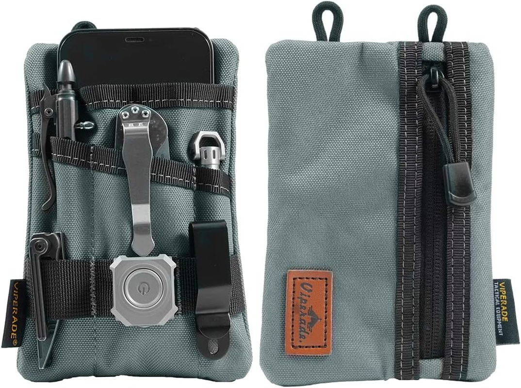 VIPERADE VE1 Pocket Organizer, Tool Pocket Organizer for Men, Pocket Organizer Storage EDC Gears, Best Gift to Keep Organized, Hold Your Flashlight/Pocket Knife, Tactical Pen, Notebook (Black Camo)