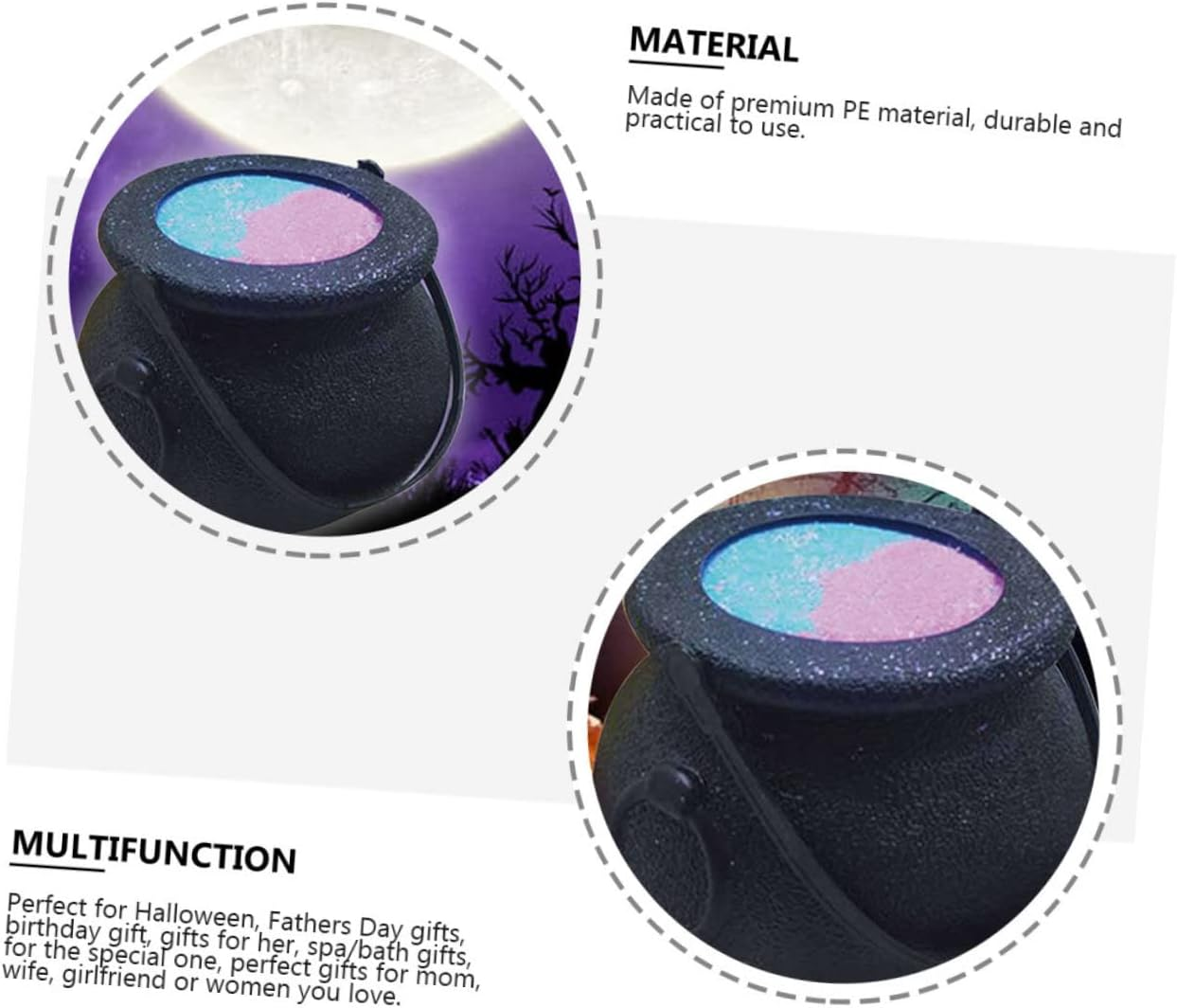 ABOOFAN Can Halloween Witch Bubble Tank Bath Bubble Pot Pe Material Assorted Colors for Halloween Party Wedding Present image number 6