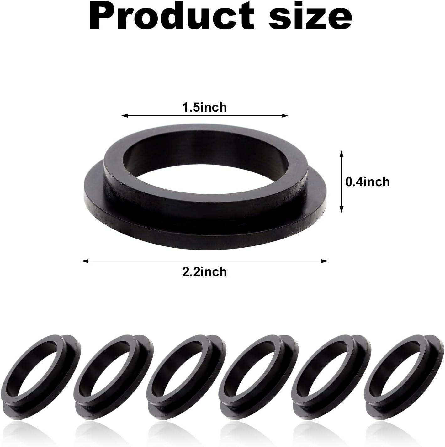 6Pcs O Rings Replacement Part for Intex Pool, Rubber Washers for Pool Sand Filter Pump Gasket Seal Replacement Parts Pool Filter Pump Accessories image number 4