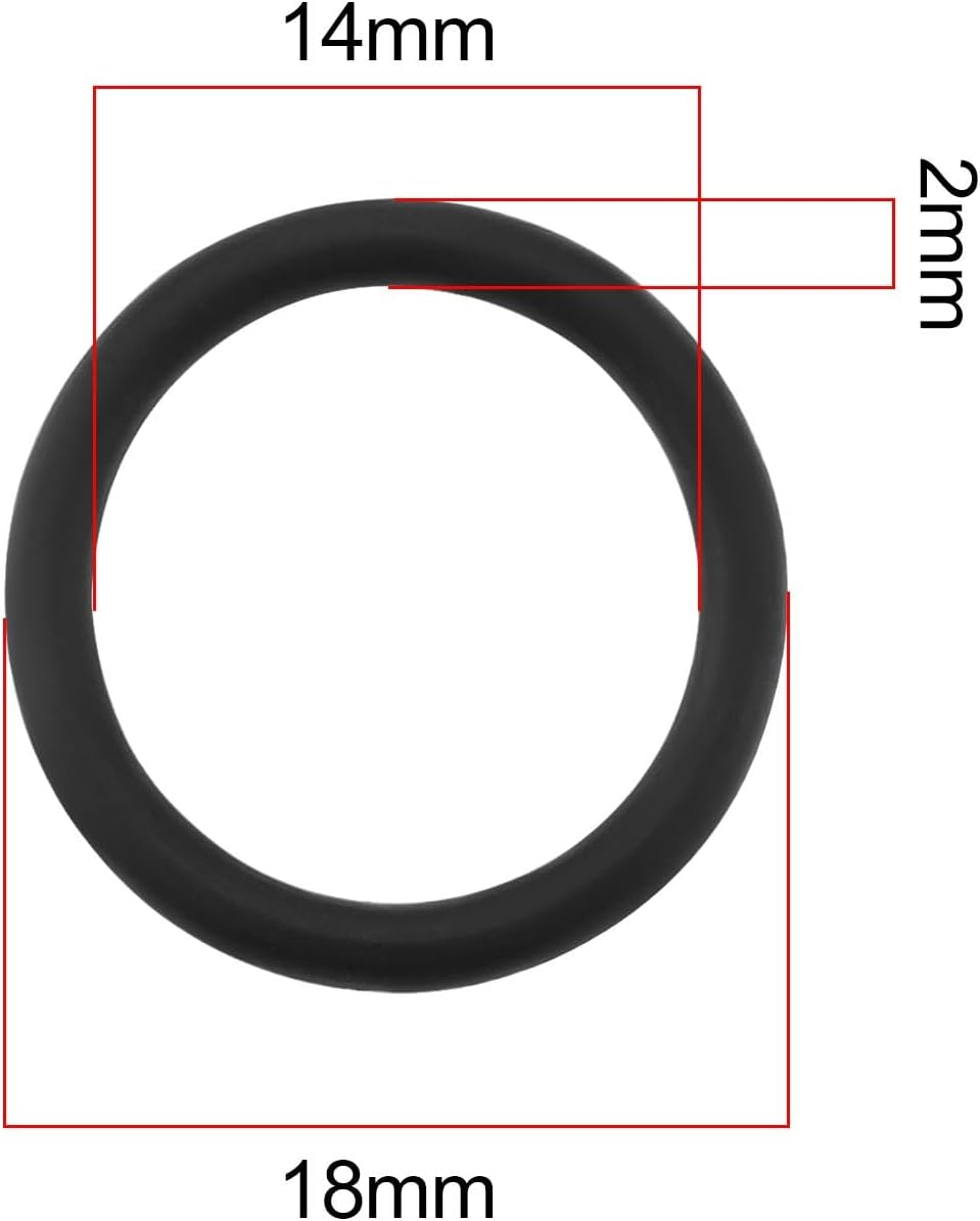 VGOL 10Pcs Automotive Oil Cooler Rubber Sealing Gasket 17222245358 Compatible with BMW 1/3/5/6/7 Series X3/X5/X6 Z3/Z4 for Automotive Replacement Parts