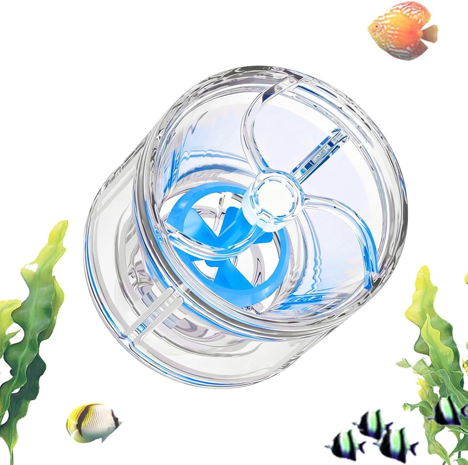 Aquarium Circulation Pump | Glowing Aeration System | Fish Tank Circulation Pump | for Fish Tank, Pond, Saltwater, Bird Bath, Draining, Oxygen Change