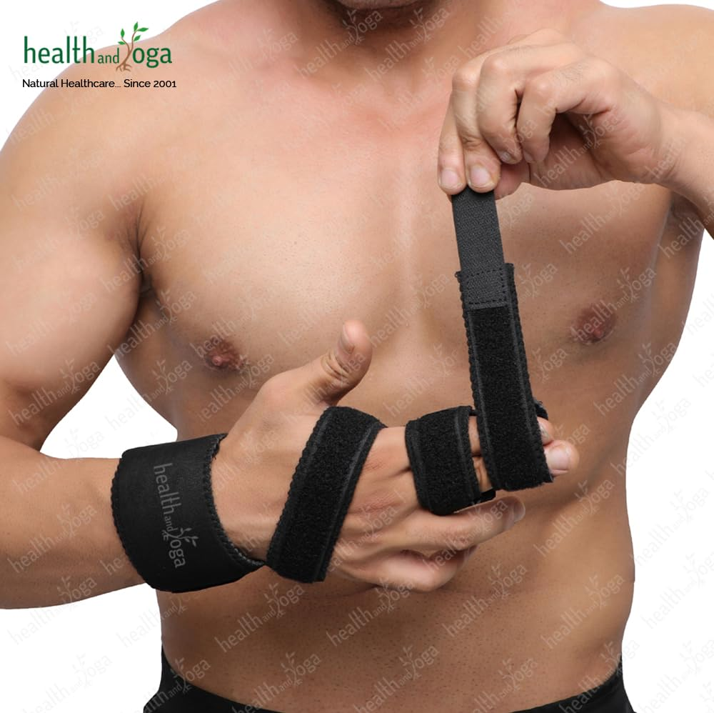 Guardnheal Two Finger Splint Brace &ndash; Detachable Finger Immobilizer Splint &ndash; Removable Straps for Comfort Fit &ndash; Suitable for Left or Right Hand (Medium) image number 1