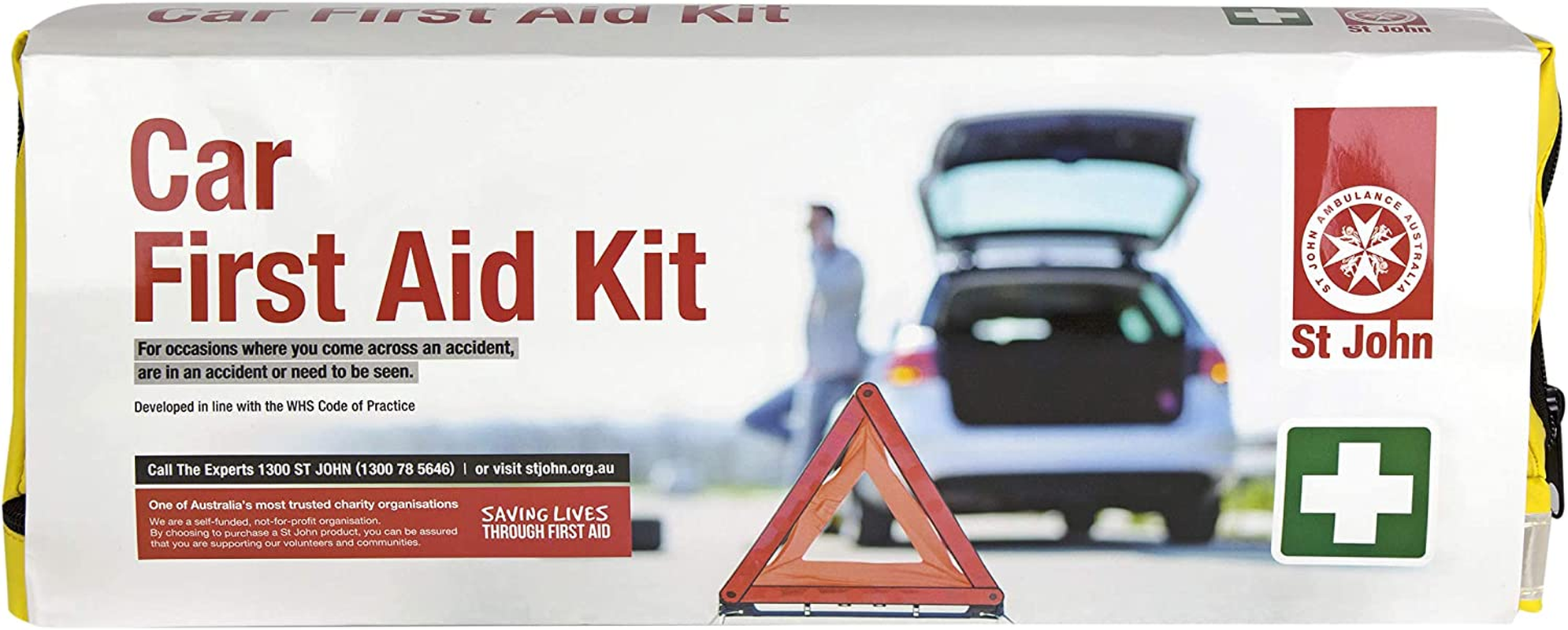 St John Car Motor Vehicle First Aid Kit, Yellow image number 1