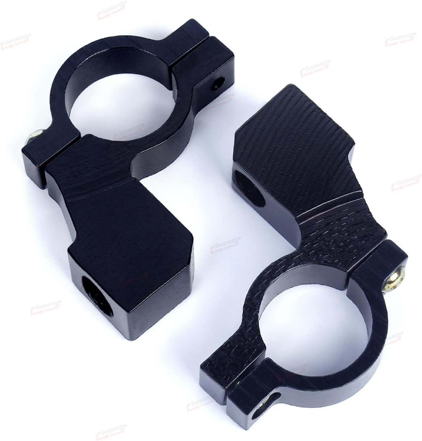 ZHANGTIAN 1PCS Universal 10MM Motorcycle Rearview Mirror Mount Adapter Holder Clamp Screw 7/8'' Handlebar Motorbike Scooter Accessories (Color : Gold) image number 1