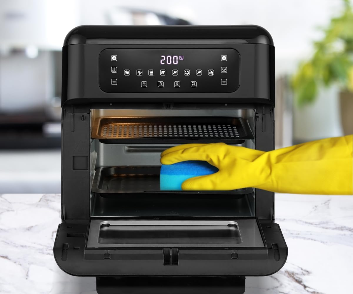 Vevare 12L Air Fryer Oven with LCD Touch Control 1500W Oil Free Air Fryer Cooker for Kitchen