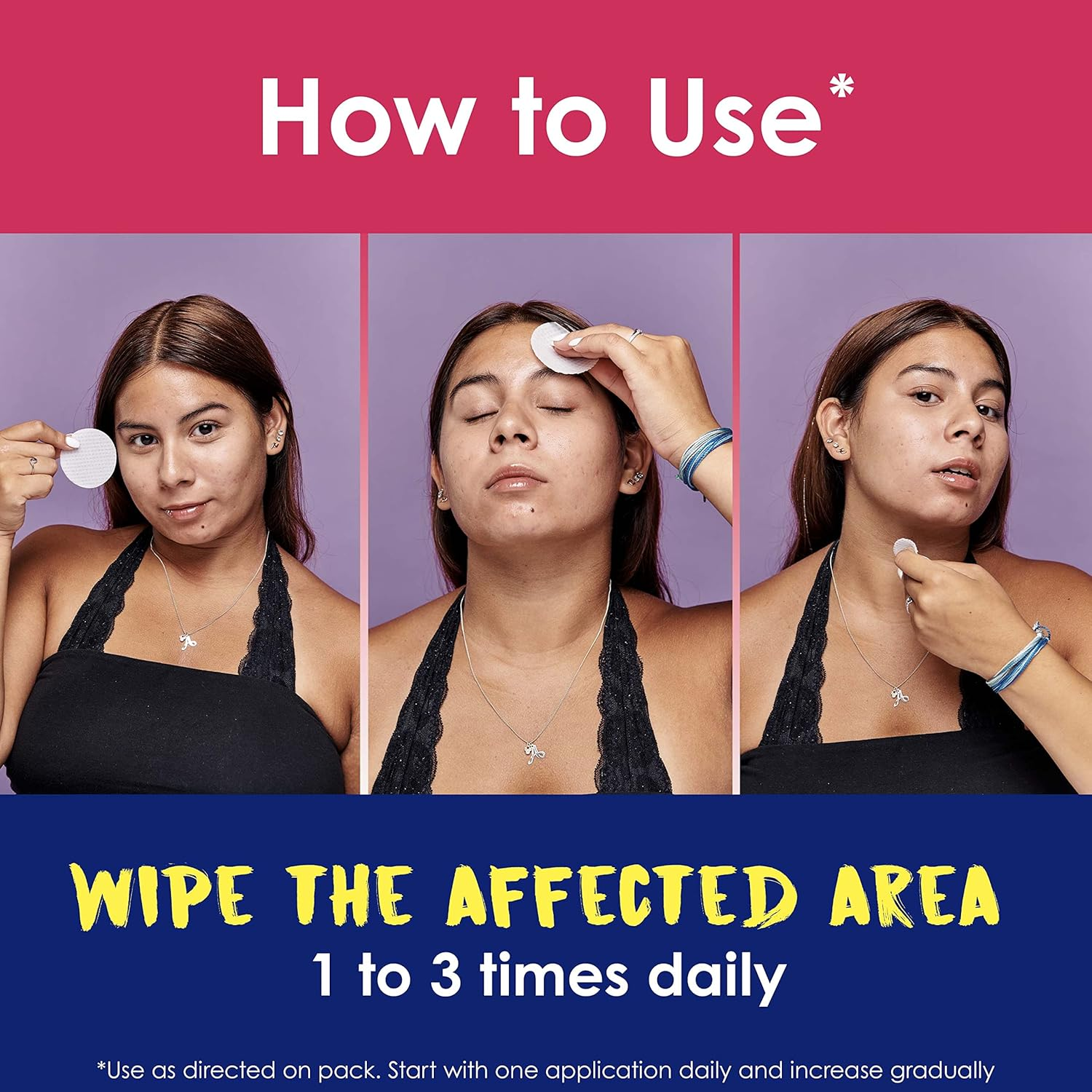 Clearasil Ultra Rapid Action Facial Cleansing Pads, 90 Count image number 3