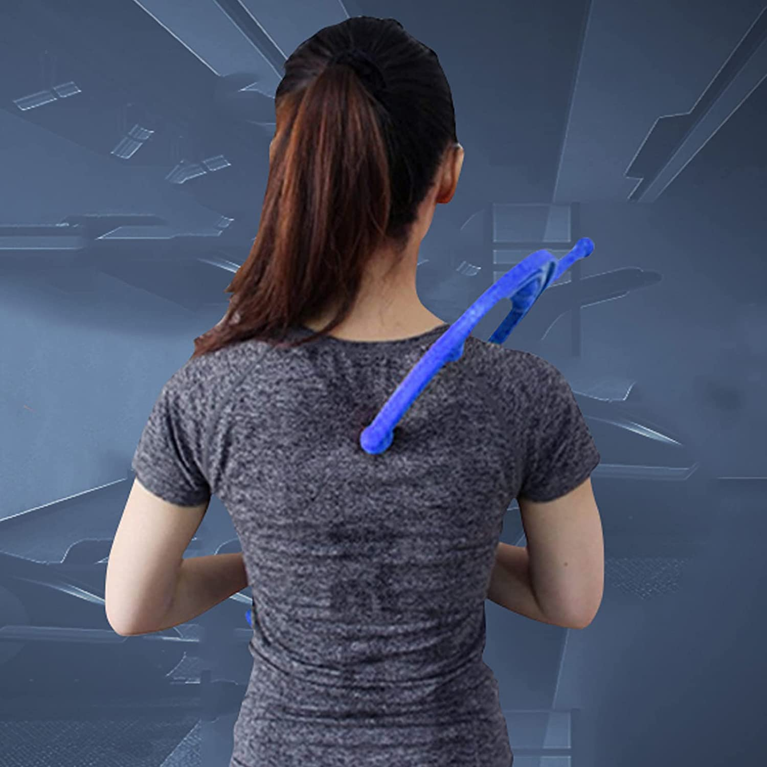 Trigger Point Massager Valuehall Myofascial Release Tool Trigger Point Therapy Self Massage Tool Handheld Massage Stick Tool for Deep Muscle Pain Relief in Back Neck Feet Body V3C01