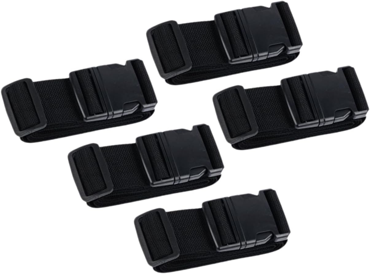 CIMAXIC 5Pcs Adjustable Luggage Straps with Buckle Suitcase Packing Belts for Travel Lightweight Tie down Straps with High Strength and Quick Fastening Secure Travel Gear and Storage image number 2