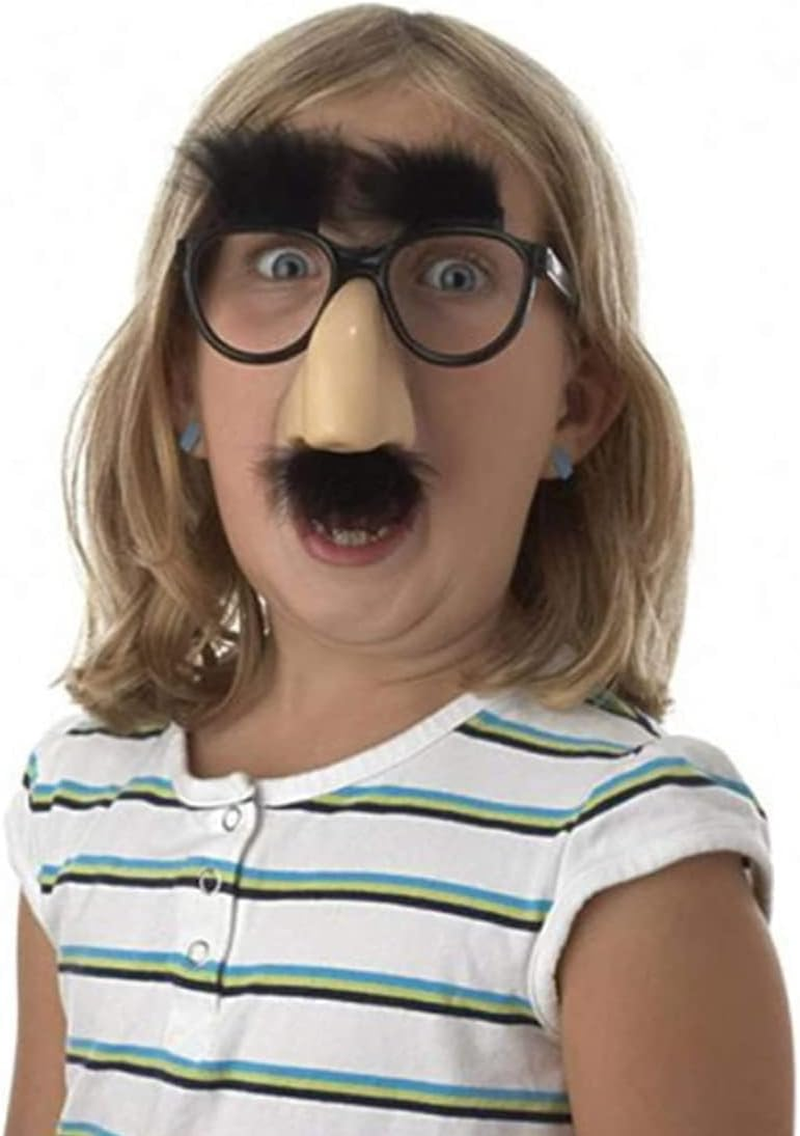 Halloween Funny Glasses for Adult 12Pcs 13 * 12.5Cm Cute Plastic Glasses with with Eyebrows Mustache Nose Glasses for Children Adult Party Favors image number 5