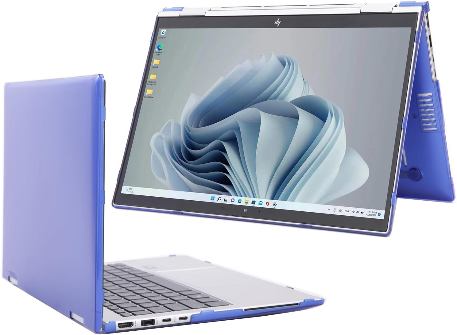 Mcover Case Compatible ONLY for 2022~2024 13.3" HP Elitebook 830 | 835 G9 / G10 and Elite X360 830 G9 / G10 2-In-1 Windows Laptop (NOT Fitting Any Other HP Models) - Aqua