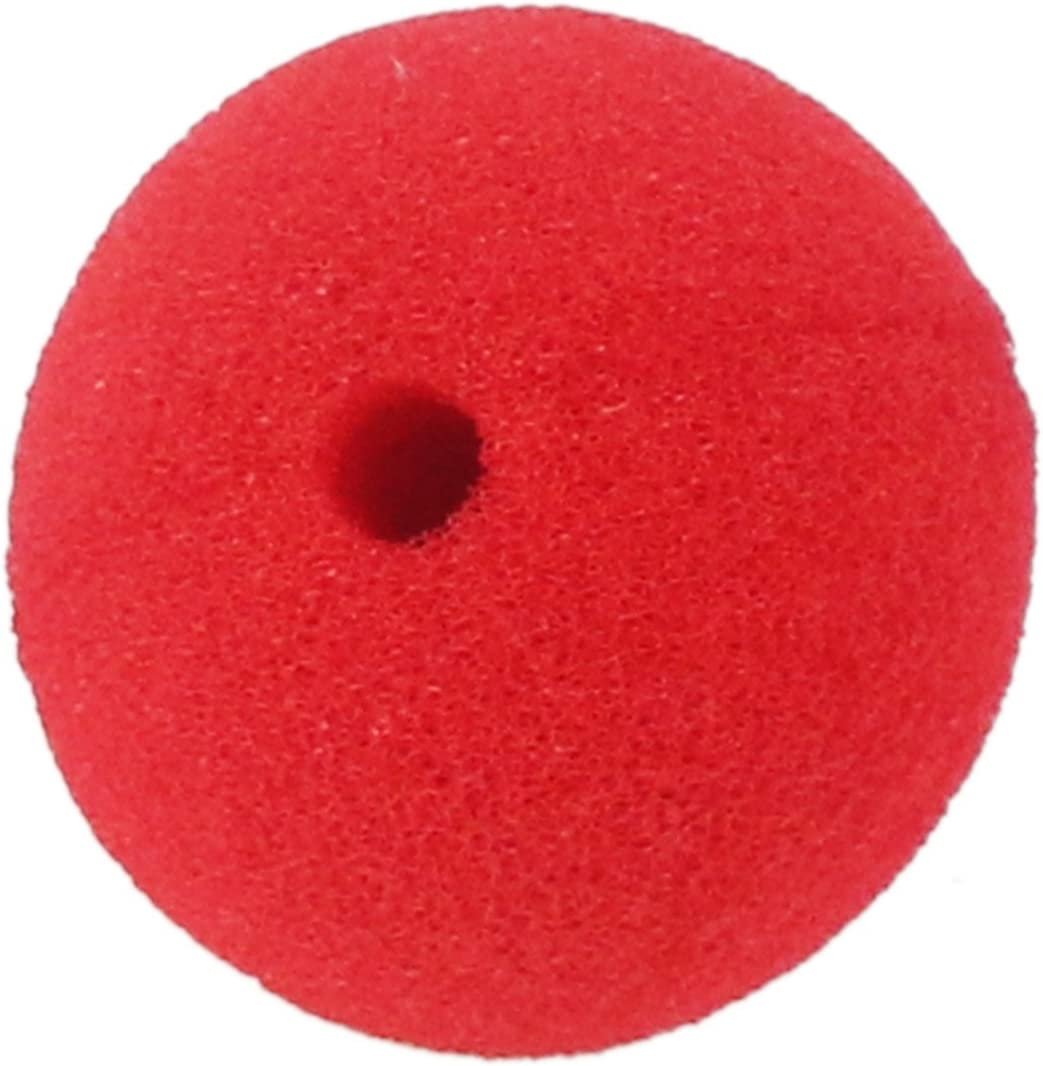 Ogrmar 25PCS Red Circus Clown Nose Christmas Costume Party Cosplay Red Nose Day Halloween Decor (25PCS)