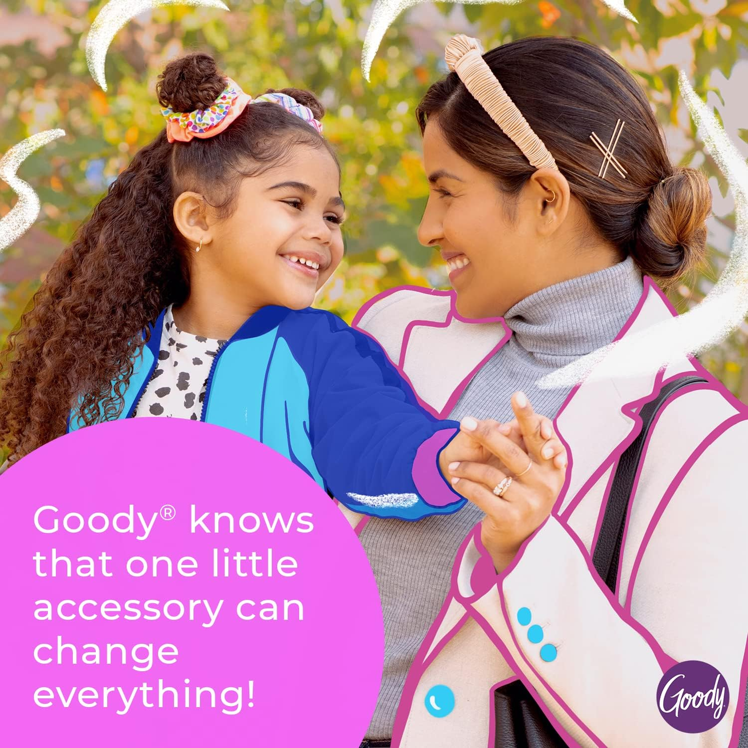 Goody Nonslip Womens Elastic Hair Tie - 8 Count, Black & Brown - 4MM for Medium Hair- Ouchless Hair Accessories for Women Perfect for Long Lasting Braids, Ponytails and More - Pain-Free image number 3