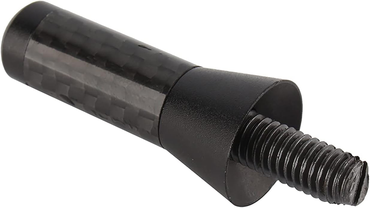 3.5Cm Black Carbon Fiber Car Short Antenna with Aluminum Screw for Universal Fitment image number 4