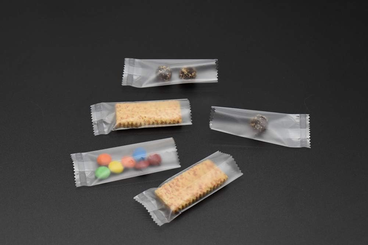 1200Pcs Candy Wrappers for Caramels 3.8"X 1.5", Heat Seala Bags for Nougat, Small Clear Gift Cellophane Bag for Homemade Torrone Italian,Nonstick Hard Candy Packaging - White/ 200 Sheets image number 5