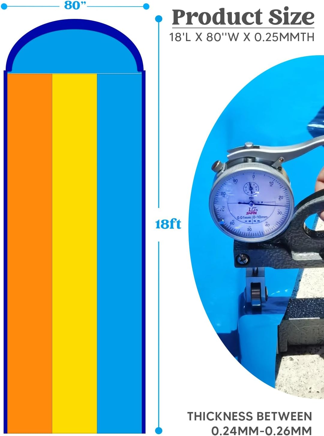 Sloosh Triple Water Slide with 3 Bodyboards, 18FT Lawn Water Splash Slip and Slide Summer Toy Splash Pad with Build in Advanced Sprinkler for Kids Adults Backyard Summer Water Fun image number 2