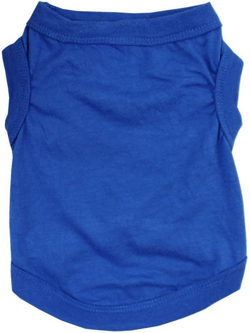 Alroman Dogs Blue Camo Shirts Pet Dog T-Shirt Puppy Tee Doggie Kitten Vest Clothes for Small Dogs and Cats Dog Camouflage Tank Top for Independence Day Puppy Summer Vacation Apparel Pet Beach Wear image number 6