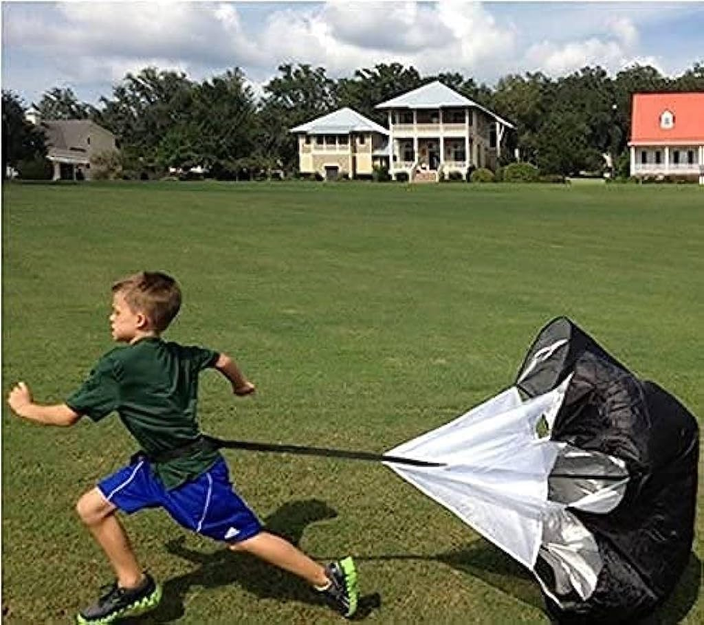 Running Speed Training Football Parachute - 48" Inch Speed Parachute for Kids Resistance Sprint Trainer - Running Speed Chute Soccer Resistance Training image number 3