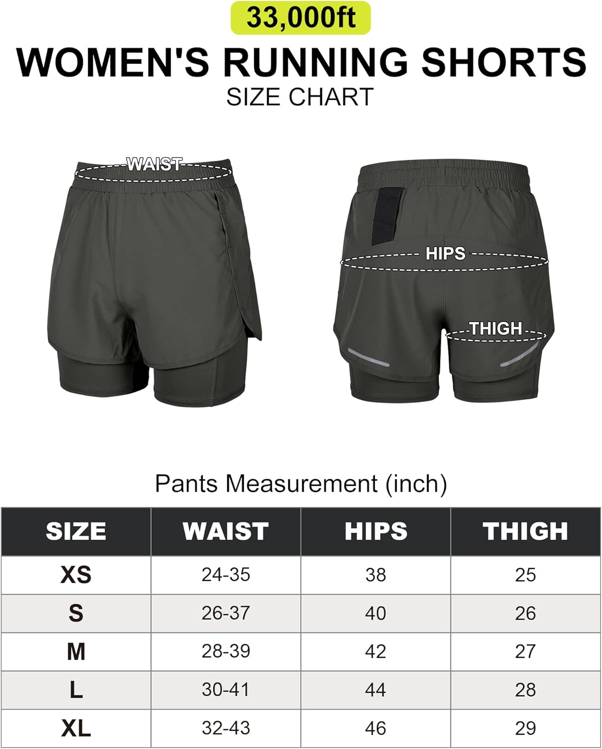 33,000Ft Women'S Running Shorts - Quick Dry, Breathable, Stretchable - Cobalt Blue image number 1