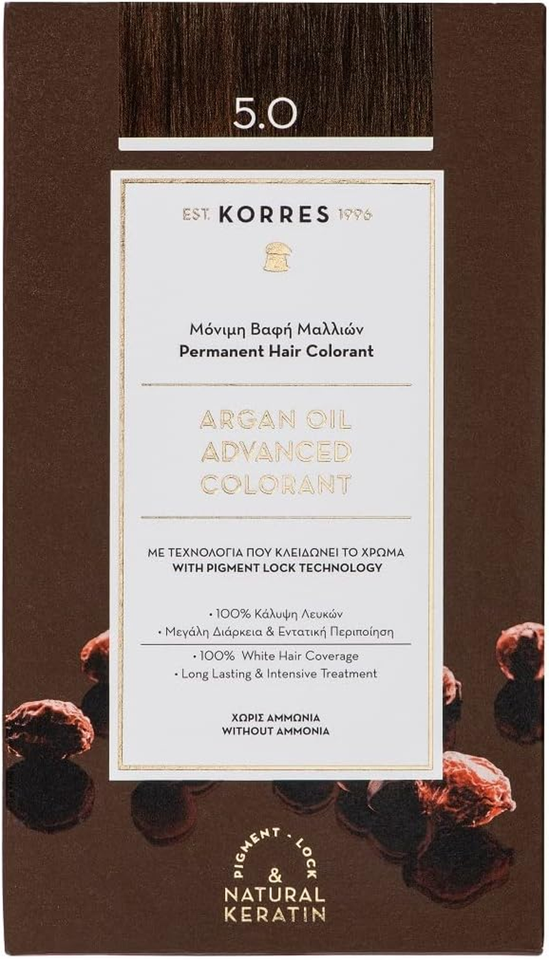 Korres Argan Oil Advanced Permanent Hair Colourant - 7.1 Ash Blonde - Black image number 6
