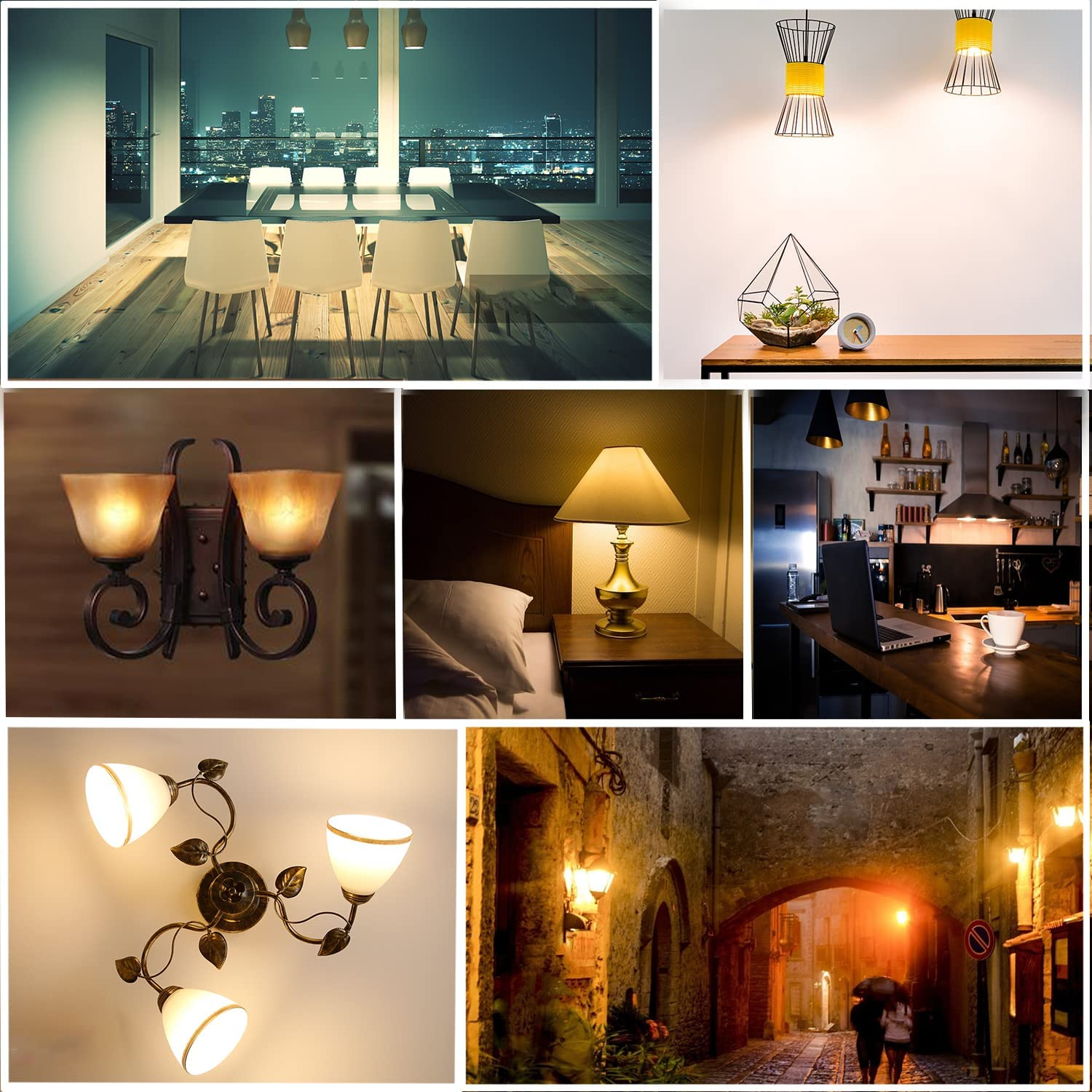 TIAFELNGLY E14 LED Corn Bulbs, 5 W E14 LED Dimmable Light Bulbs, Warm White LED Corn Bulbs, Pack of 5