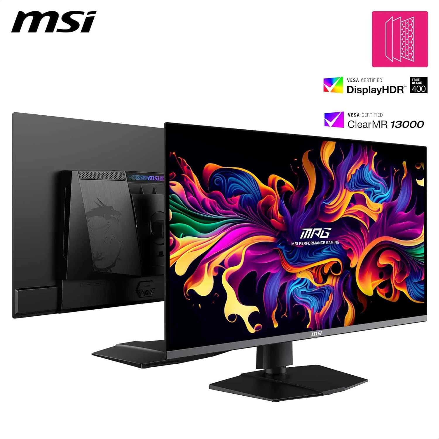 MSI MPG 322URX QD-OLED, 32" Gaming Monitor, 4K UHD 3840X2160, 240Hz, 0.03Ms, Displayhdr True Black 400, G-SYNC Compatible, USB C (98W PD), Height Adjustable, Black, 3 Year Warranty image number 6