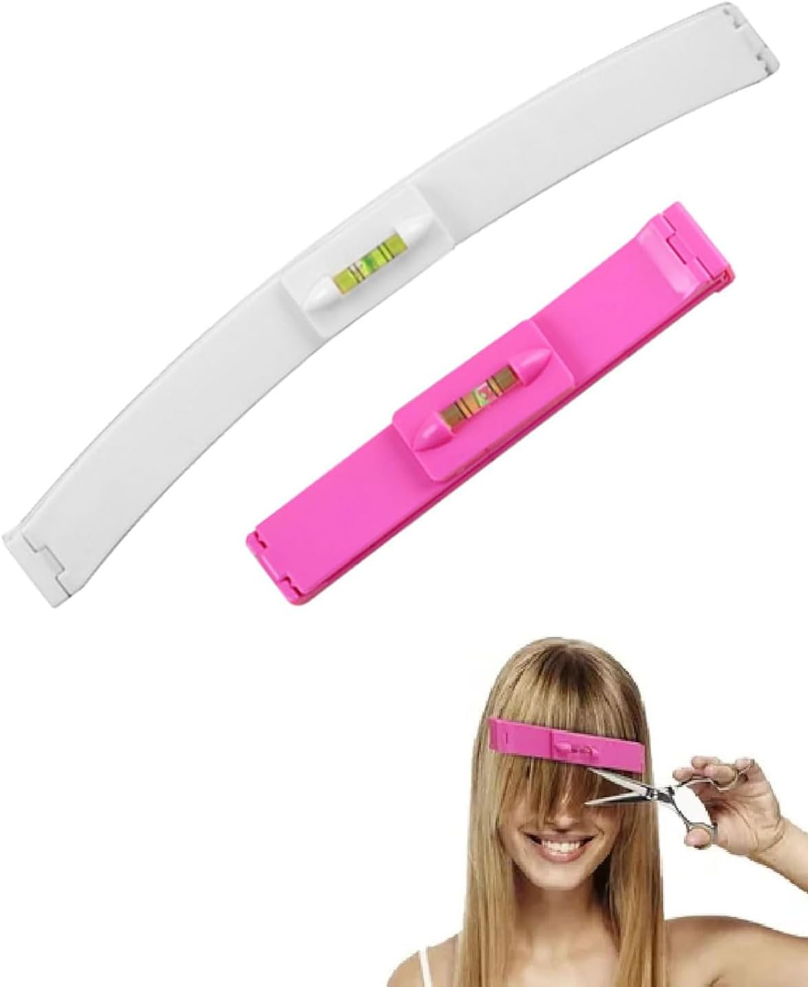 KGDUYC Pack of 2 Hair Cutting Aid, Hair Cutting Tool Clip, DIY Hair Cutting Tool, Easy Haircut, Professional Hair Cutting Tool Set, Salon Hairdresser Styling Ruler image number 2