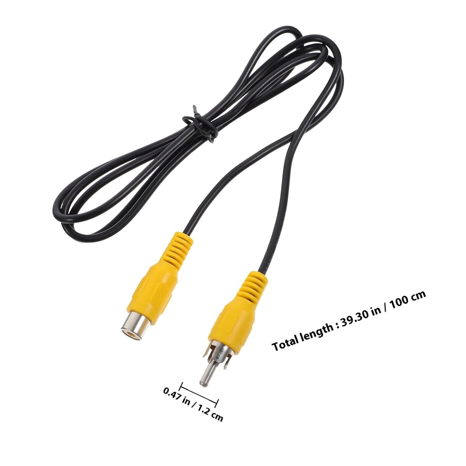 STAHAD RCA Audio Extension Cable Male to Female Stereo Speaker Connection Cable Compatible with HDTV DVD Amplifiers Home Theater and Car Audio Systems image number 2