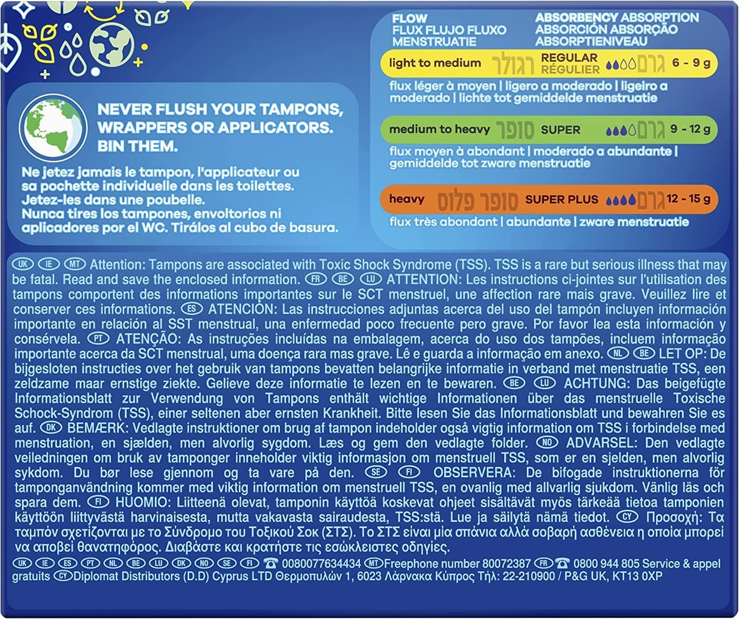 Tampax Super Tampons -20 image number 1