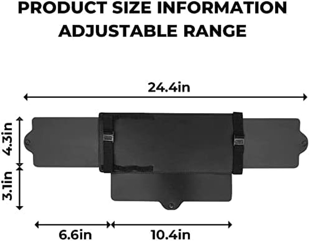 Joytutus Car Sun Visor Sunshade Extender, Adjustable Sun Visor Protects from Anti-Glare, UV Rays Blocker Window Sun Visor Windshield Sunshade Extender for Car SUV image number 4