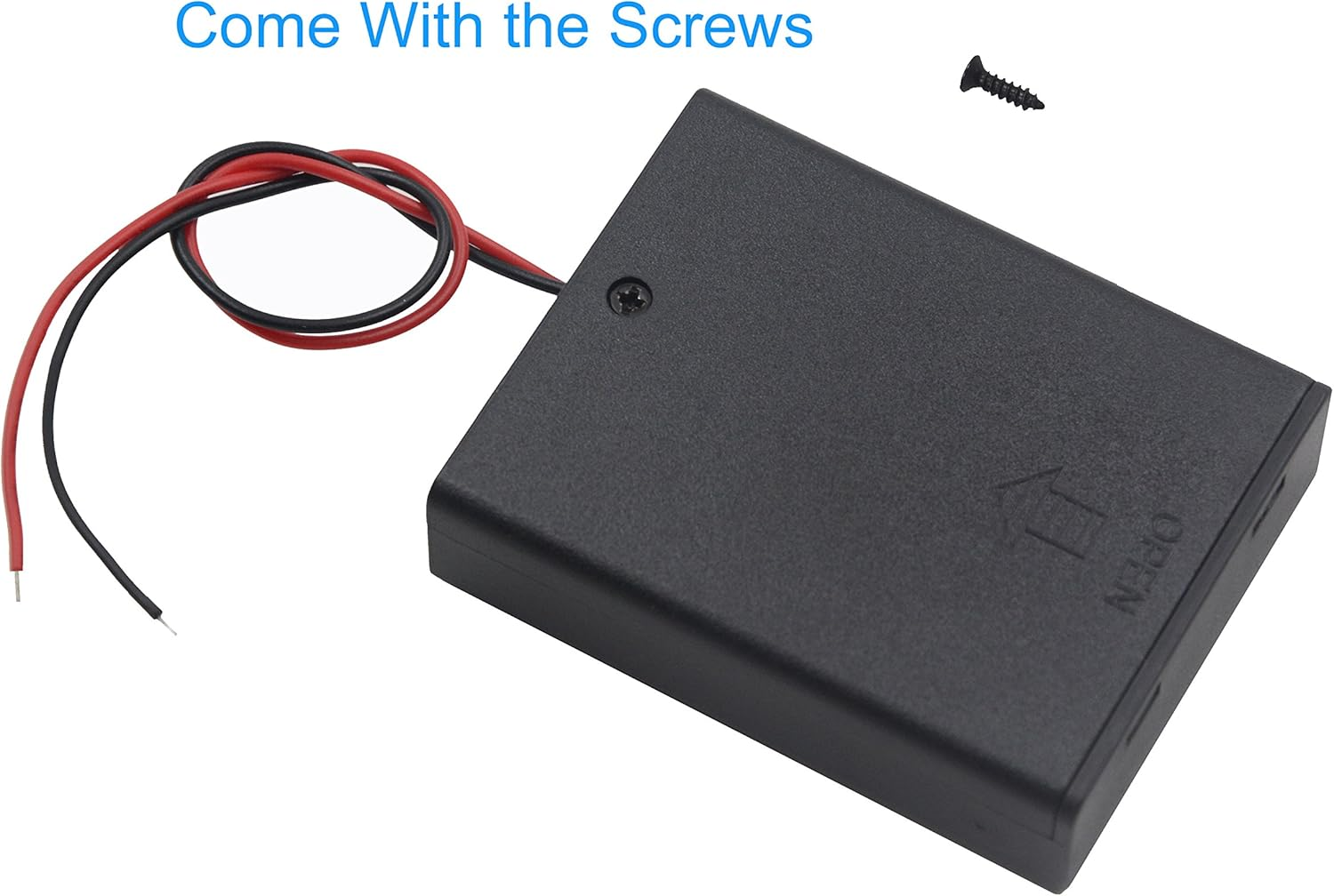 LAMPVPATH 3Pcs 4 AAA Battery Holder with Switch, 6V Battery Holder with Switch, 4X 1.5V AAA Battery Holder Case with Wire Leads and On/Off Switch(3 Pack) image number 1