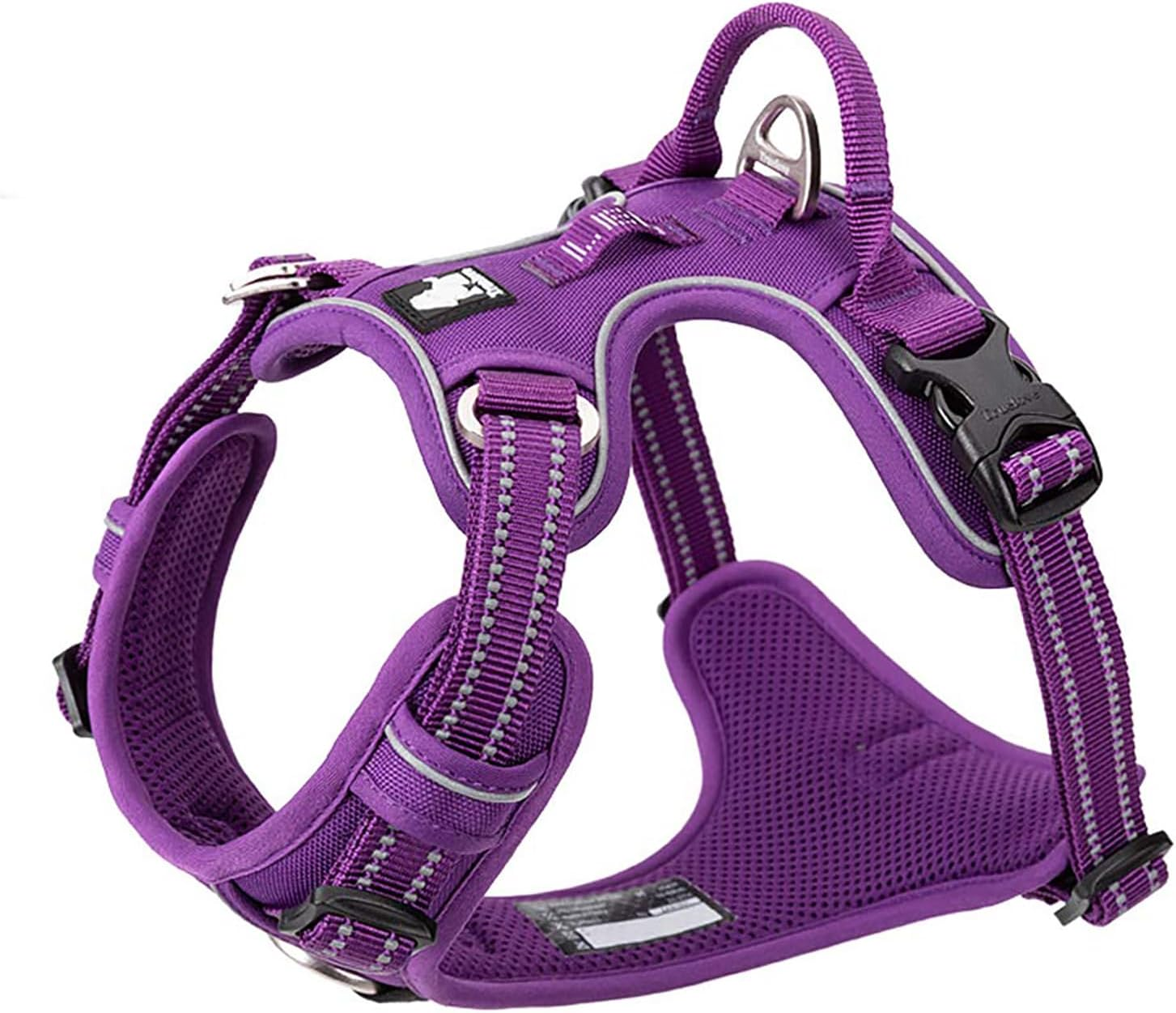 TRUE LOVE Dog Harness No Pull Nylon Reflective Pet Harness Adjustable Comfortable Control Step-In Brilliant Colors Truelove TLH56512 image number 2