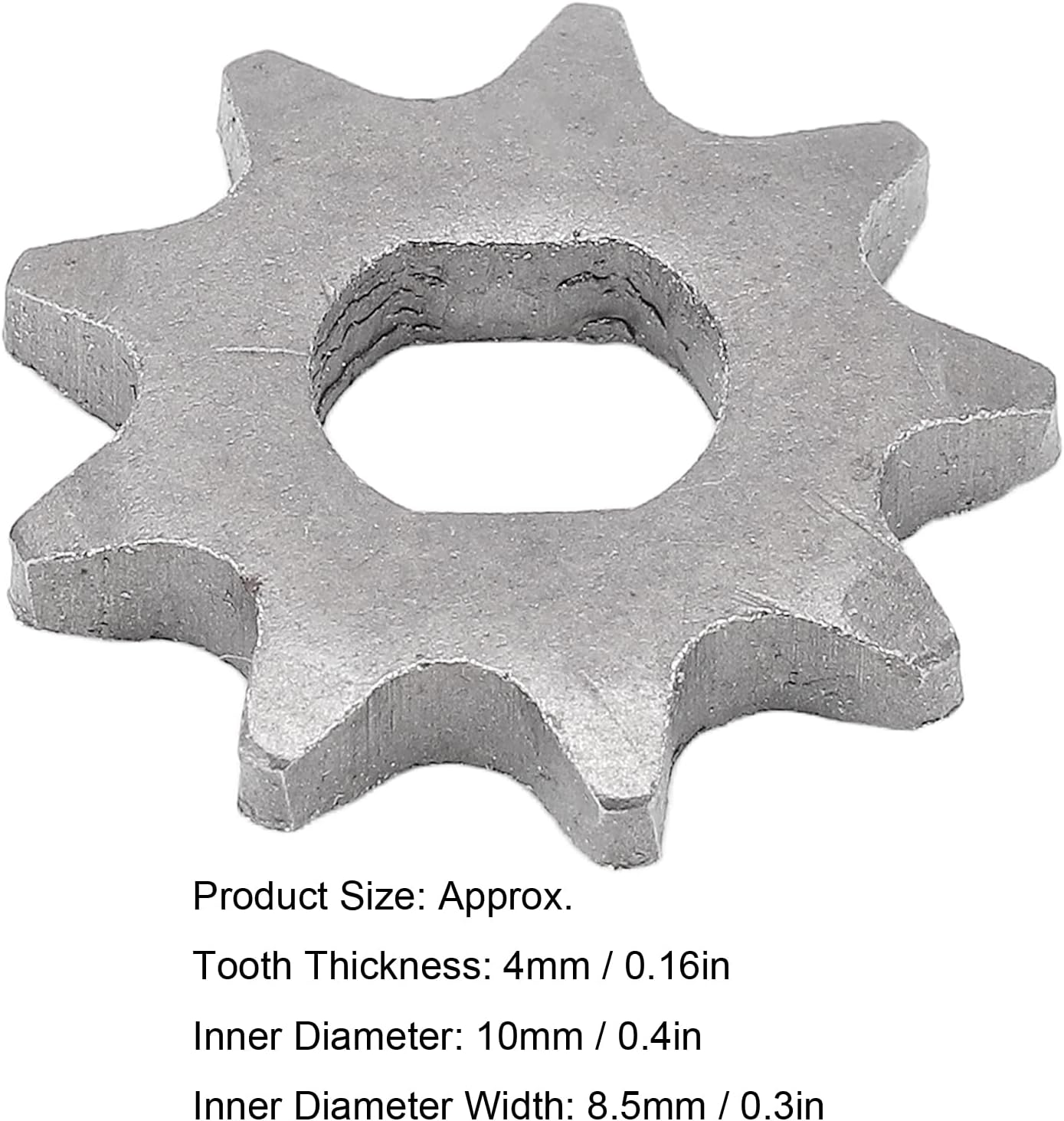 Motor Sprocket, Metal Material Easy Installation Replacement 9T Chain Sprocket for Mini Motorcycle for Electric Scooter image number 5