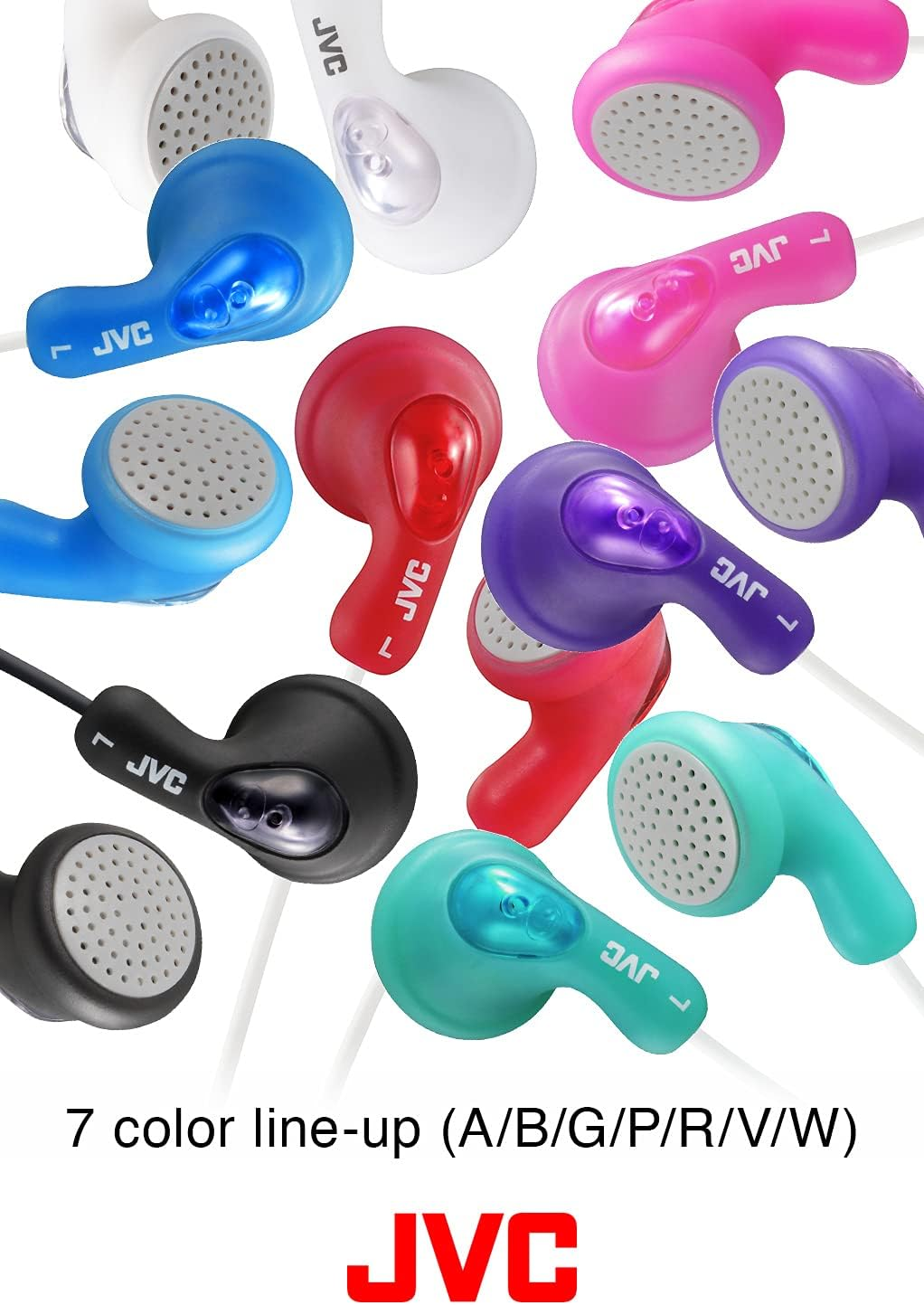 JVC HA-F14-RN-U Red Wired In-Ear Headphones image number 2